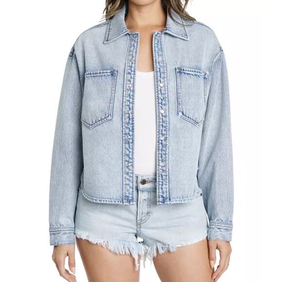 Denim Shirt Jacket Light Wash - Pistola Denim - Picture 1 of 5